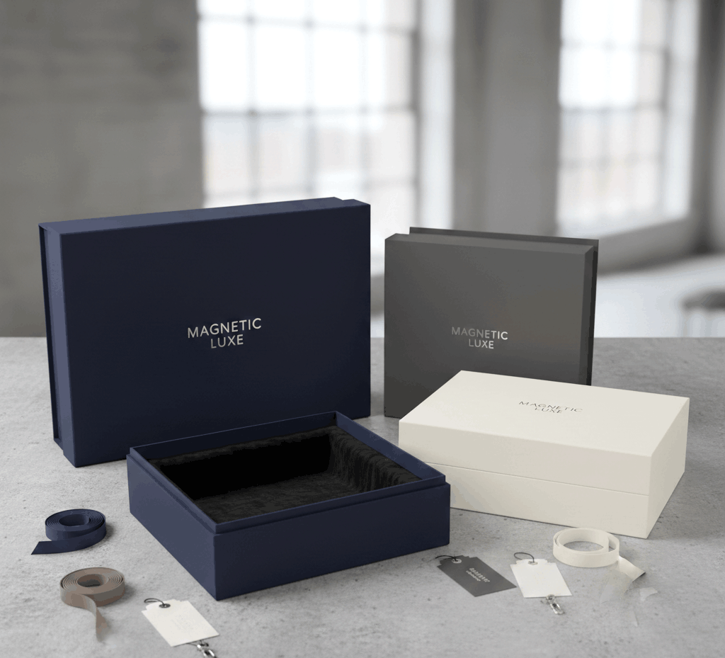 Rigid box packaging premium untuk produk eksklusif