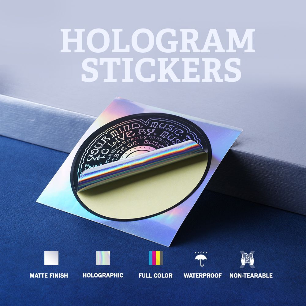 Bahan stiker hologram tahan lama untuk packaging produk