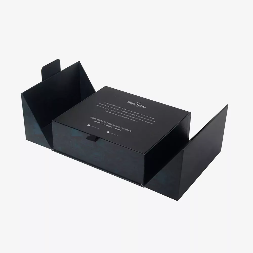 matte black luxury rigid box