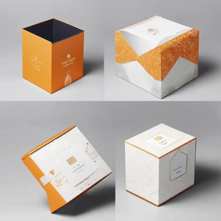box custom skincare premium dengan desain elegan dan finishing gold foil