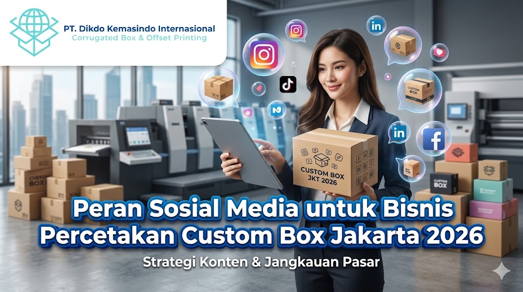 Peran sosial media untuk bisnis percetakan custom box Jakarta