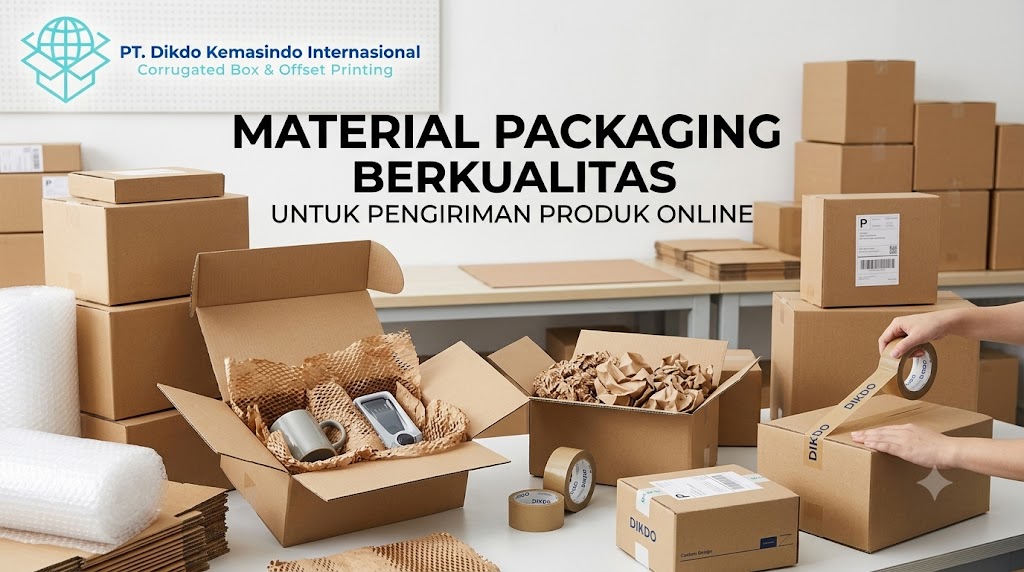 Material packaging berkualitas untuk pengiriman produk online